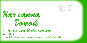 marianna domok business card