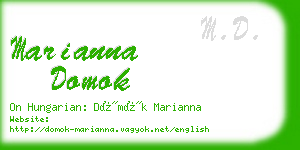 marianna domok business card